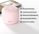 Bobtot Portable Bluetooth Speakers with Strap Easy to Carry, Wireless IPX5 Waterproof Mini Speaker with Loud Stereo Sound, 20 Hours Playtime, Rechargeable Battery, Built-in Microphone, Pink by TinyTreasures Baby Boutique