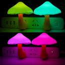 AUSAYE 4 Pack Plug in Night Light Sensor Light, Color Changing Mushroom Light LED Nightlights for Kids, Adults, Bedroom, Bathroom,Hallway, Stairs, Kitchen by TinyTreasures Baby Boutique