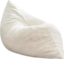 Hobestluk 3 in 1 Bean Bag Chair Giant Bean Bag Chairs for Adults with Plush Faux Fur Cover Convertible Bean Bag Floor Cushion with Machine Washable Cover for Living Room (Plush White) by CozyNest Decor