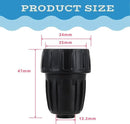 8pcs Garden Hose Adapter, 3/4'' Faucet Convert to 1/2'' Drip Irrigation Tubing, Drip Irrigation Hose Connectors for Outdoor Watering, Fittings with 8pcs Rubber Washers (1 Barb) by GreenHaven Gardens