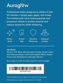 Auraglow Teeth Whitening Strips, Sensitive Whitening Strips, 14 Whitening Treatments, 8% Hydrogen Peroxide with Nano Hydroxyapatite (nHAp) to Reduce Sensitivity and Protect Enamel, 28 Strips, Mint by CozyNest Decor