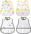 Baby bibs Waterproof Toddler bib - Feeding bib with Pocket for Infant Boy Girl Washable 6-36M by TinyTreasures Baby Boutique