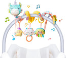 Car Seat Toys for Babies 0-6 Months, Hanging Spiral Stroller Toys, Infant Newborn Brain Development With Music Crinkle Teether Rattle for Baby Boy Girl 0-3-12 Months by TinyTreasures Baby Boutique