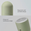 Steamery Fabric Shaver Pilo 2, Removes Lint and Pilling from Clothes and Textiles, Rechargeable Lint Remover with USB, Green