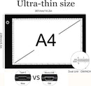 Light Box Drawing Pad, Tracing Board with Type-C Charge Cable and Brightness Adjustable for Artists, AnimationDrawing, Sketching, Animation, X-ray Viewing (A4) Not Rechargeable by TinyTreasures Baby Boutique