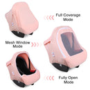 Metplus 2-in-1 Baby Car Seat Cover, Multi Use Cover for Baby Car Seat Canopy with Privacy Sun Shade, Protect Your Baby's Safety Seat with Style, Infant Carrier Covers for Boys & Girls by TinyTreasures Baby Boutique
