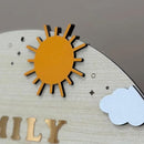 V-DECORPARKS Personalized My First Year Photo Frame | 12 Months Picture Frame For Baby First Year | Displays Twelve 2x3 Pictures | Birthday Party Decor Newborn Memory Keepsake by TinyTreasures Baby Boutique