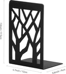 Book Ends, Bookends, Bookends for Shelves, Bookend, Book Ends for Heavy Books, Black Metal Book Shelf Holder Home Decorative, Book Stoppers for Shelves 3 Pair by CozyNest Decor