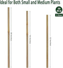 Plant Stakes,16 Inches Natural Garden Bamboo Sticks,BOVITRO 20Pcs Plant Support Stakes for Tomatoes,Beans,Vegetable and Potted Plants by GreenHaven Gardens