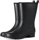 Mid Calf Rain Boots Women Waterproof PVC Womens Rubber Rain Boot Seamless Rain Footwear Outdoor Garden Work Walking by GreenHaven Gardens