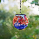Hanging Solar Lanterns Outdoor Waterproof, Hanging Glaze Glass Solar Lantern, Gazing Ball Lantern Waterproof Decor for Yard Garden Patio by GreenHaven Gardens