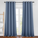 NICETOWN Stone Blue Curtains 96 inches Long, Grommet Thermal Insulated Blackout Curtains Privacy Window Treatments for Boys Room/Living Room, W46 x L96, 2 Panels by TinyTreasures Baby Boutique