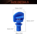 MroMax 20Pcs 360 Degree Micro Sprayer Automizing Sprinkler Nozzle Hydroponic Aeroponic Misters Fan Jet for Miniature Garden Lawn Plant Irrigation System Blue by GreenHaven Gardens