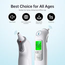 Ear Thermometer, Highly Accurate Ear Thermometer for Kids, Adults and Babies, 30 Memory Recall, 1s Result and 3-Color Fever Alert, with 24 Disposable Probe Covers, Gray by TinyTreasures Baby Boutique