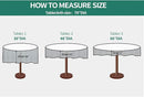 Surmente White Tablecloth for Round Tables, 70-inch Round Table Cloths for Weddings, Banquets, or Restaurants by CozyNest Decor