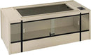New Age Pet ECOFLEX 60-Inch Mojave Reptile Lounge in Maple- Durable, Moisture-Resistant Wood Plastic Composite Habitat with Vented Side Panels, Removable Sliding Glass Doors & Lock by CozyNest Decor