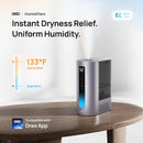 Dreo 6L Humidifiers for Bedroom, Smart Warm & Cool Mist for Large Room, 60Hr Quiet Runtime for Baby, Plant, Humidity Sensor, Indicator Light, 12H Timer, Google/Alexa, Purple by TinyTreasures Baby Boutique