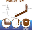 Anti Tip Furniture Anchors for Baby Pet Proofing,Furniture Wall Anchor Furniture Dresser Bookshelf Falling Prevention Device for Children (Brown) by TinyTreasures Baby Boutique