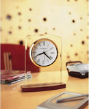 Howard Miller Marcus Tabletop Clock – Decorative Tabletop Clock with Modern Alarm & Quartz Movement, Silent Ticking, Wooden Base & Roman Numeral Design for Home, Office, Kitchen & Table Decor by CozyNest Decor