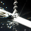 1ft 8pcs Teardrop Crystals Garland, Hanging Chandelier Crystals Prism Beads Chain for Wedding Home Decoration Clear GOLDENHAITAI by GreenHaven Gardens