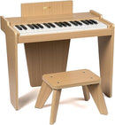 ZIPPY Kids Piano Keyboard, 37 Keys Digital Piano for Kids, Music Educational Instrument Toy, Wood Piano for 3+ Girls and Boys (Oak Basic) by TinyTreasures Baby Boutique