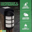 GreenLighting Marina Solar Post Cap Lights Fits 4x4 Nominal Wood Outdoor Solar Powered Post Cap Light, Fence Post, Landscaping, Deck, Garden- Bright LED, Waterproof Nautical Lighting Black 8 Pack by GreenHaven Gardens