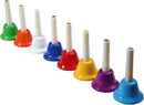 8 Note Hand bells, Colorful Handbells Musical Instrument for Kids Adults School Church Wedding by TinyTreasures Baby Boutique