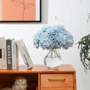 Tifuly Hydrangea Artificial Flowers -12 pcs Realistic Fake Hydrangea Silk Flowers with Stems Faux Hydrangea Flowers Heads for Office Home Party Wedding Centerpiece DIY Floral Decor (Light Blue) by CozyNest Decor