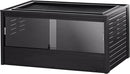 New Age Pet ECOFLEX 48 in Mojave Reptile Lounge in Espresso Black, Durable Wood Plastic Composite Habitat with Vented Side Panels, Removable Sliding Glass Doors, and Mesh Screen Top for Lamp Setup, by CozyNest Decor