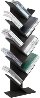 Furinno Bookshelf 9-Tier Floor Standing Tree Bookcase, Espresso by TinyTreasures Baby Boutique