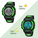 Kids Watch,Boys Watch for 3-15 Year Old Boys,Digital Sport Outdoor Multifunctional Chronograph LED 50 M Waterproof Alarm Calendar Analog Watch for Children with Silicone Band,Kids Gift by TinyTreasures Baby Boutique