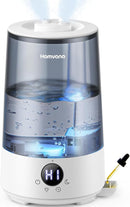 Homvana Humidifiers for Bedroom Home, 3.6 L Cool Mist Top-Fill 34H Super Long Time, Quiet 23dB, Baby Humidifier, Oil Diffuser for Large Room, Plants, Nursery, Office BPA FREE, 7 Color Light Ultrasonic by TinyTreasures Baby Boutique
