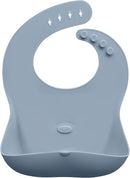 Abiie Ruby Wrapp Silicone Bibs for Babies with Front Pocket - Waterproof Bib - Stain Resistant - Silicone Toddler Bibs by TinyTreasures Baby Boutique