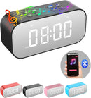 AFK Alarm Clock for Bedroom/Office,Digital Clock with Bluetooth Speaker,Small Alarm Clock for Heavy Sleepers Adults,Teens,Kids. by TinyTreasures Baby Boutique