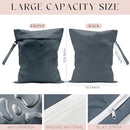 Waterproof Wet Bag for Swimsuit, Travel Beach Wet Dry Bag, Hidden Zipper Reusable Gray Wet Bags, for Travel Beach Wet Swimsuits Toiletries Diapers Dirty Gym Clothes Laundry Bag by TinyTreasures Baby Boutique