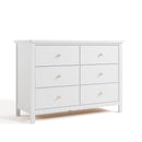 Graco Sasha 6 Drawer Dresser (White) – GREENGUARD Gold Certified, Wood Storage for Nursery or Kids’ Room, Safe Interlocking Drawer System & Easy Assembly with Pre-Installed Tracks by TinyTreasures Baby Boutique