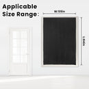 Adhesive Blackout Curtains- Self Stick Shades Window Blinds Curtains No Rod Needed Easy to Hang Curtains, Use for Bedroom, Living Room, Dining Room, Kitchen, Home Office, 59"W X 84"L, Black, 1 Panel by TinyTreasures Baby Boutique