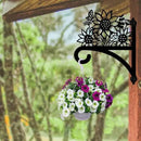 Peacoblue Iron Plant Hangers Hooks for Outdoor Indoor Hanging Plants Flower Fern Pots Lantern Bird Feeder Wind Chimes, 12"x15" Weather Resistant Metal Wall Holder for Porch Garden Farmhouse(Sunflower) by GreenHaven Gardens
