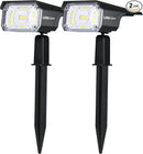 Solar Spot Lights, IP65 Waterproof 40 LEDs Landscape Spotlights,USB & Solar Powered Wall Lights Dark Sensing Auto On/Off,3 Modes Outdoor Solar Garden Lights for Yard Porch 2 Pack by GreenHaven Gardens
