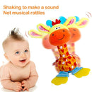 HUADADA Baby Soft Rattles Shaker, Infant Developmental Hand Grip Toys, Sensory Learning Toys with Teether, Sounds for Baby, 3-6-9-12 Months Old by TinyTreasures Baby Boutique