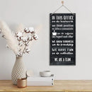 We Are A Team Office Signs Decor, In This Office Sign, Hanging Wood Sign Office Décor, Motivational Quotes Wall Décor, Office Wall Art, Human Resources Office Wall Décor, Team Gift, Gift for Leader A1 by CozyNest Decor