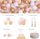 GOGOSO Ball Pits Balls for Toddlers Pack of 50 100 200 Plastics Shape Ball Non-Phthalate Non-BPA Non-Toxic 2.2-Inch Crush Proof Play Balls by TinyTreasures Baby Boutique