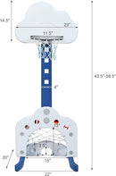 Costzon Kids Basketball Hoop, Toddler Sports Activity Center w/ 5 Adjustable Height Levels, Basketball Soccer Golf Game Set, Indoor Outdoor Basketball Hoop Set Gift for Baby Infant by TinyTreasures Baby Boutique