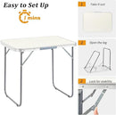 Outvita 2.3ft Portable Folding Camping Table, Outdoor Waterproof Picnic Table, Aluminum Lightweight Suitcase Foldable Table for Picnic BBQ Beach Dining by GreenHaven Gardens