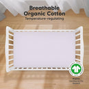 KeaBabies 2-Pack Organic Crib Sheets for Boys, Girls - 52x28 Fitted Crib Mattress Sheet Neutral, Breathable Jersey Cotton Cover for Baby Bed, Toddler Mattress, Soft & Cute Prints (Thistle) by TinyTreasures Baby Boutique