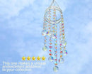 Crystal Suncatcher Chandelier Wind Chime, Crystal Prisms Balls Beads Pendant, Rainbow Maker Window Indoor Sun Catcher by GreenHaven Gardens