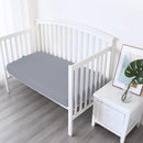 4-Pack Fitted Crib Sheets for Boys and Girls - Breathable, Soft Microfiber Baby Sheets in Grey and White by TinyTreasures Baby Boutique