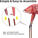 Metal Flamingo Garden Statue, 40" Tall Outdoor Decor Flamingos Yard Art Sculptures and Statues Reinforced Foot, Weatherproof Flamingo Ornaments for Lawn Pool Backyard Decor, Set of 2 by CozyNest Decor