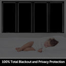 HIDBEA Mirror Blackout Window Film,100% Light Blocking Room Darkening Window Privacy Film,Mirror Glass Window Film Heat Control,Removable Window Cover Tint for Day Sleep(Mirror Black,35.4in x 6.5ft) by CozyNest Decor