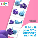 Ooly Air Dry Clay for Kids, 16 Colors Modeling Clay in 4 Tubs, Play Dough Summer Craft Supplies - Creatibles by TinyTreasures Baby Boutique